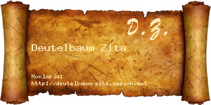 Deutelbaum Zita névjegykártya